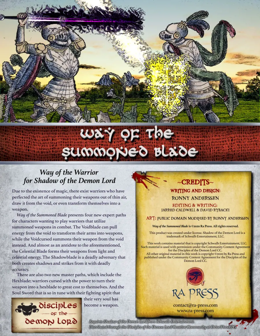 Cover image for Way of the Summoned Blade
