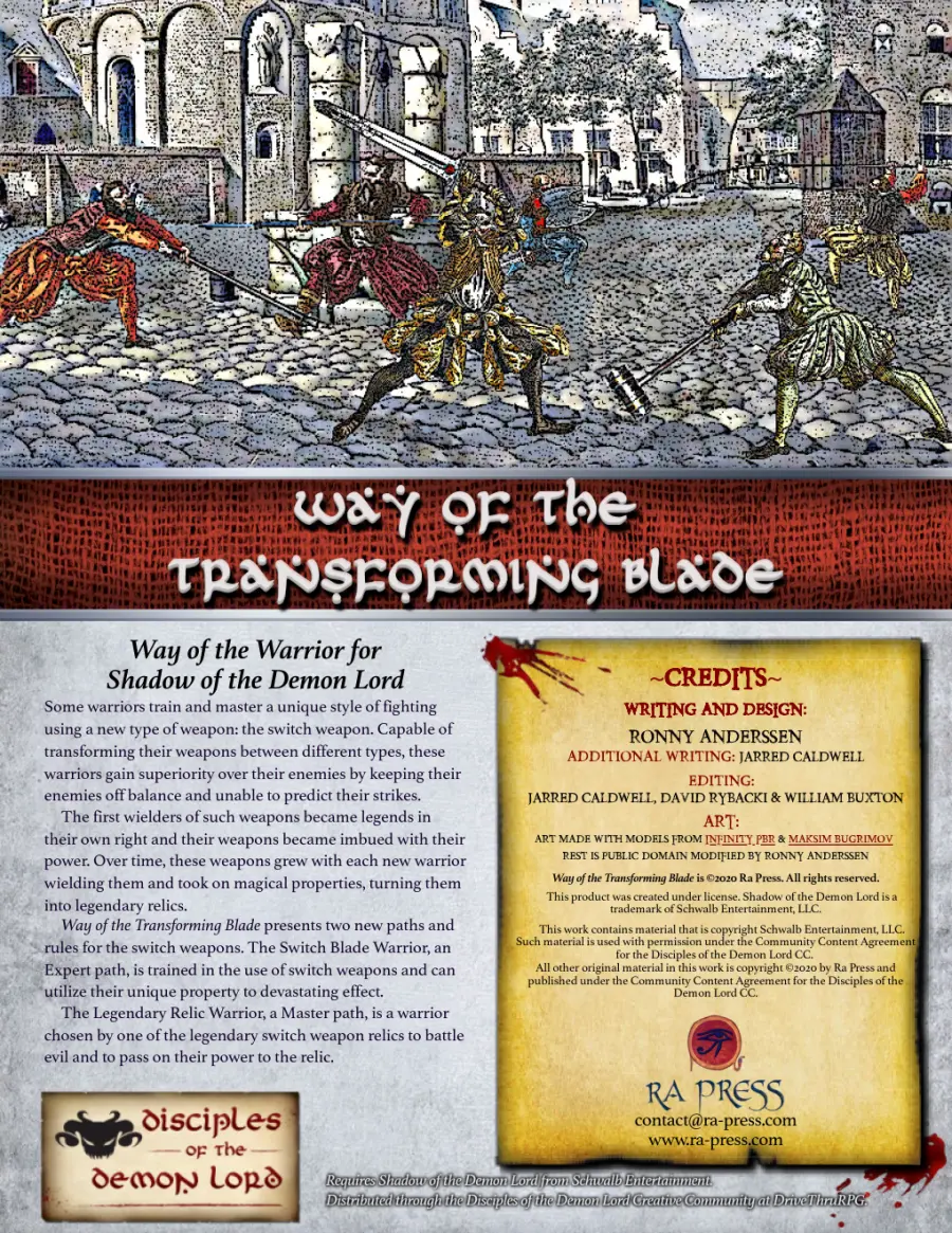 Cover image for Way of the Transforming Blade